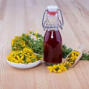 Making a medicinal herbal oil using fresh plants