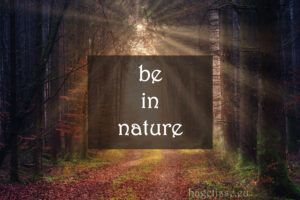 be in nature not on facebook and instagram